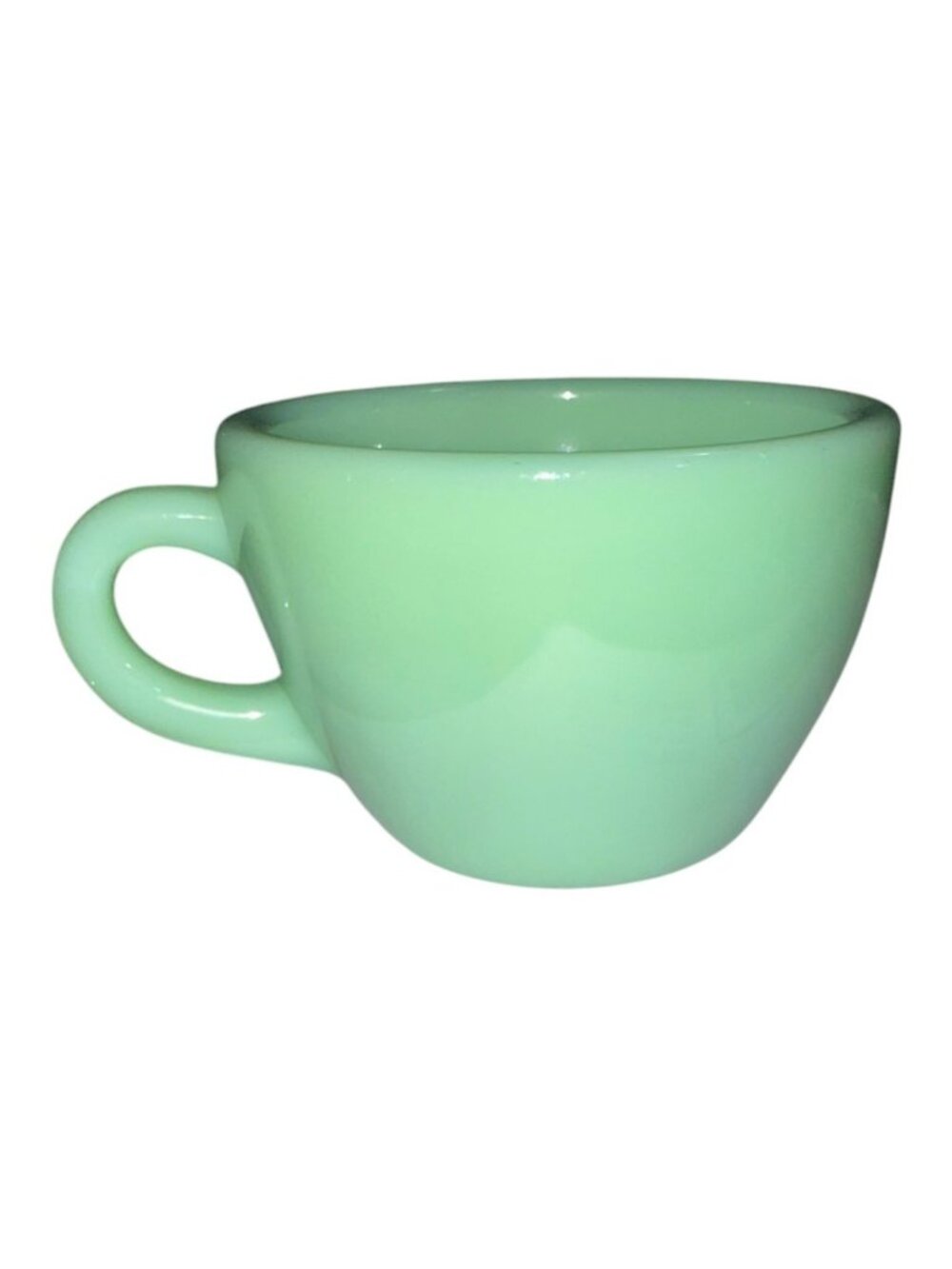 Vintage Fire-King Jadeite Tea Coffee Cup Mug Green Ceramic